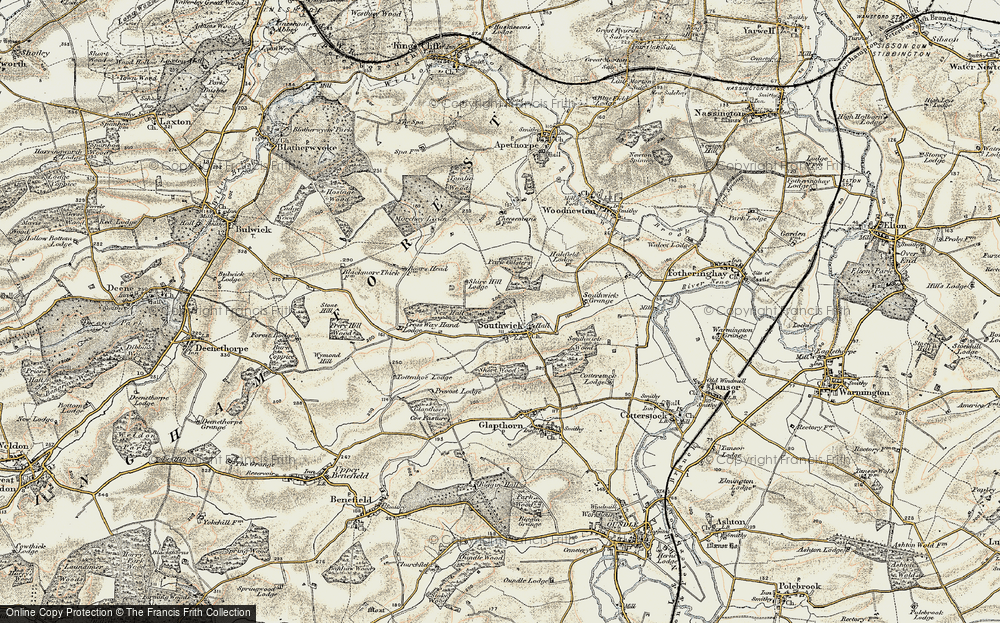 Old Map of Southwick, 1901-1902 in 1901-1902