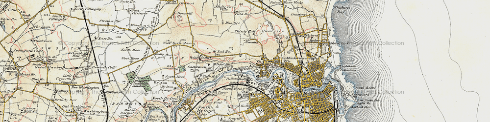 Old map of Southwick in 1901-1904