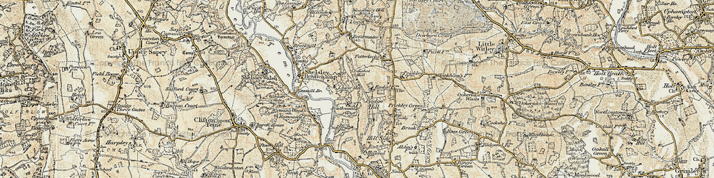 Old map of Southwood in 1899-1902