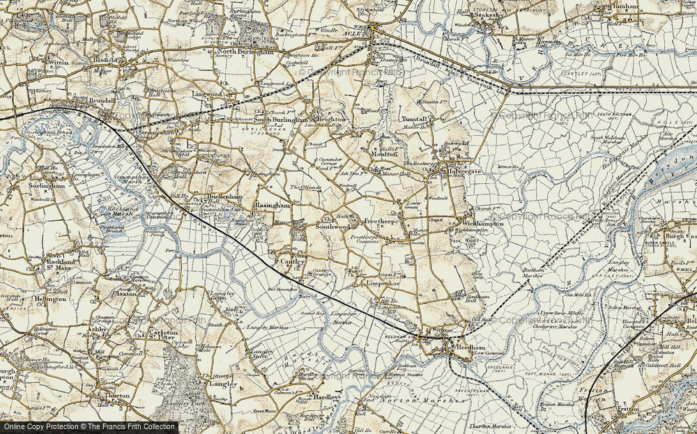 Old Map of Southwood, 1901-1902 in 1901-1902