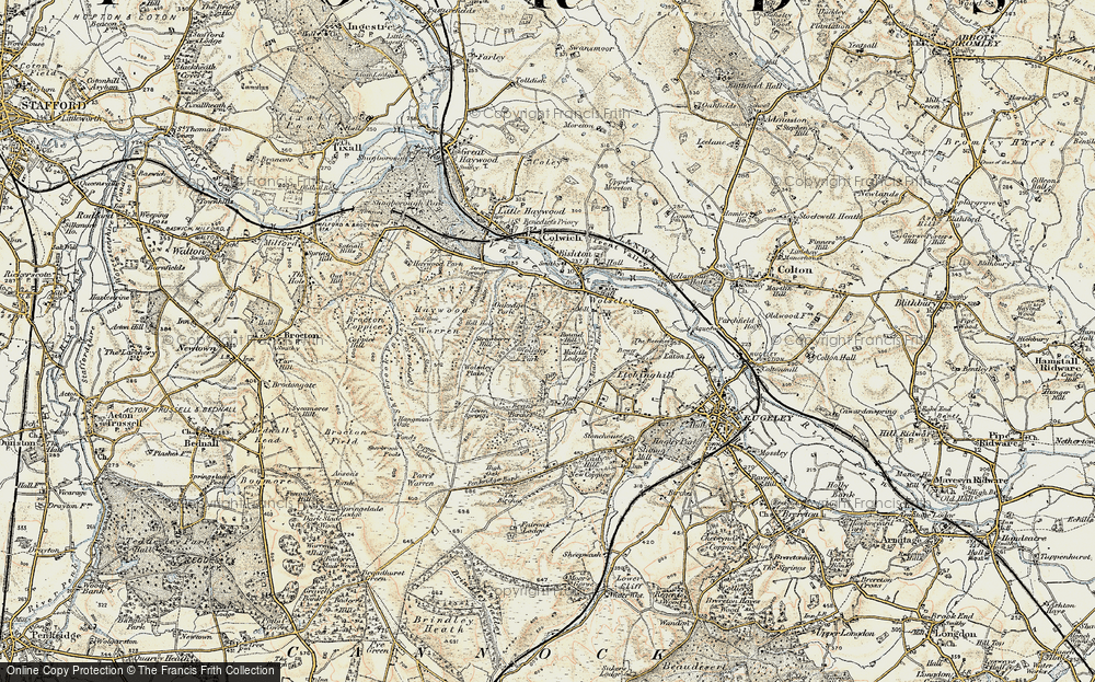 Old Map of Sow, 1902 in 1902
