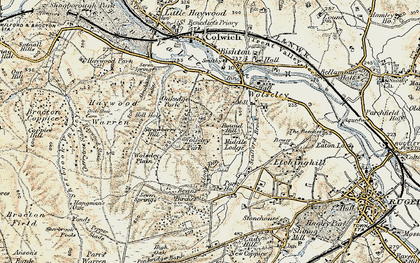 Old map of Sow in 1902