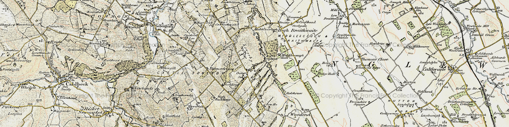 Old map of Low Buildings in 1901-1904