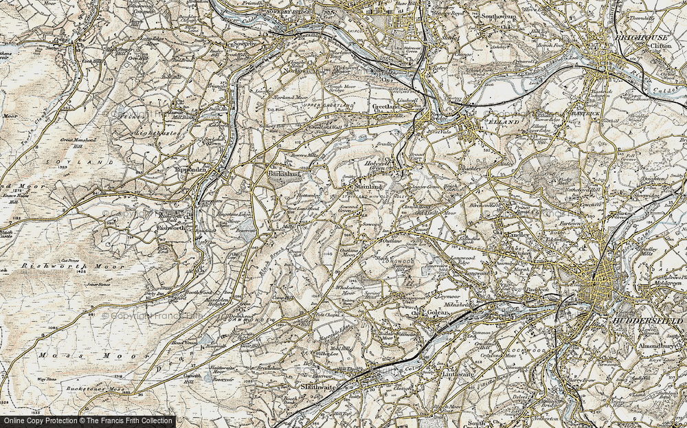 Old Map of Sowood Green, 1903 in 1903
