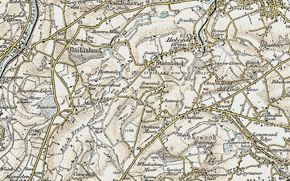 Old map of Sowood Green in 1903