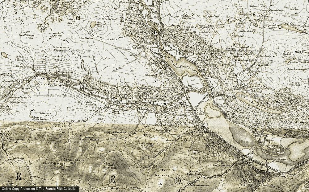Old Map of Soyal, 1911-1912 in 1911-1912