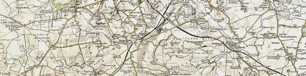 Old map of Almsford Br in 1903-1904