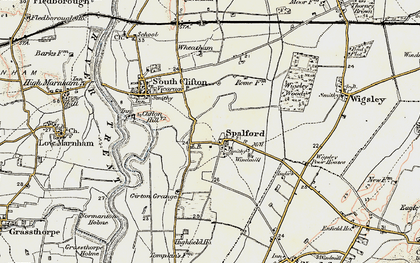 Old map of Spalford in 1902-1903