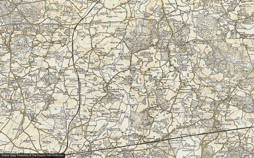Old Map of Spanish Green, 1897-1900 in 1897-1900