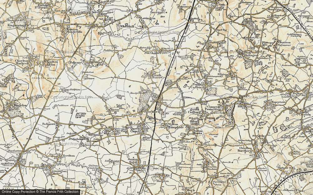 Old Map of Sparkford, 1899 in 1899