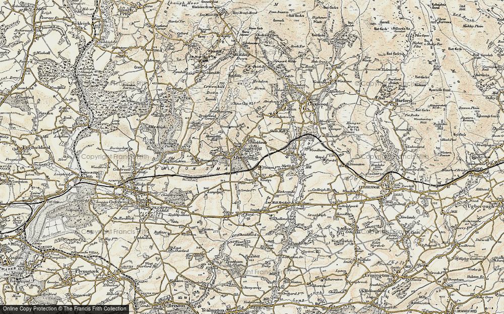 Old Map of Sparkwell, 1899-1900 in 1899-1900