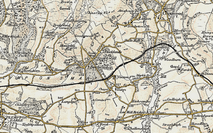 Old map of Sparkwell in 1899-1900