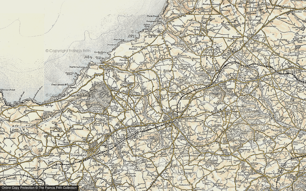 Old Map of Sparnon Gate, 1900 in 1900