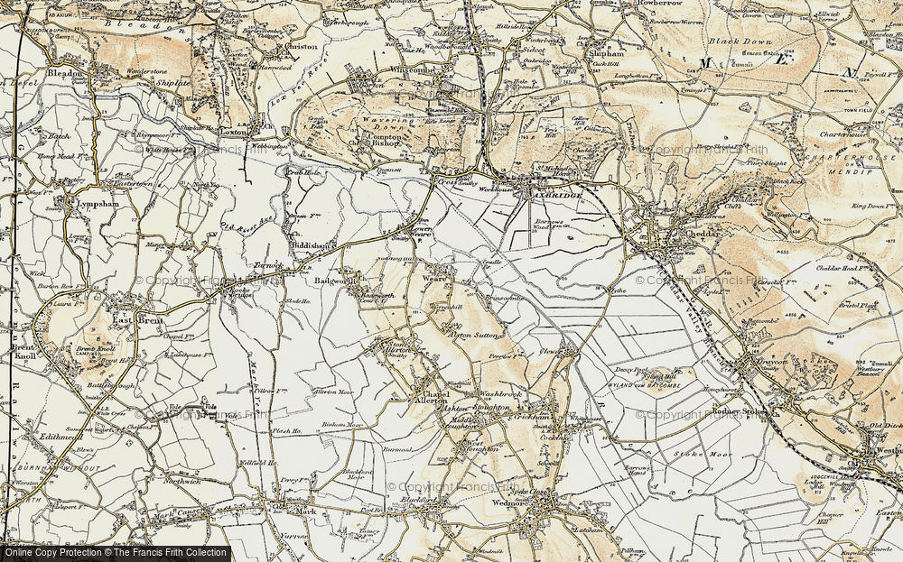 Old Map of Sparrow Hill, 1899-1900 in 1899-1900