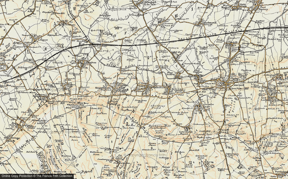 Old Map of Sparsholt, 1897-1899 in 1897-1899