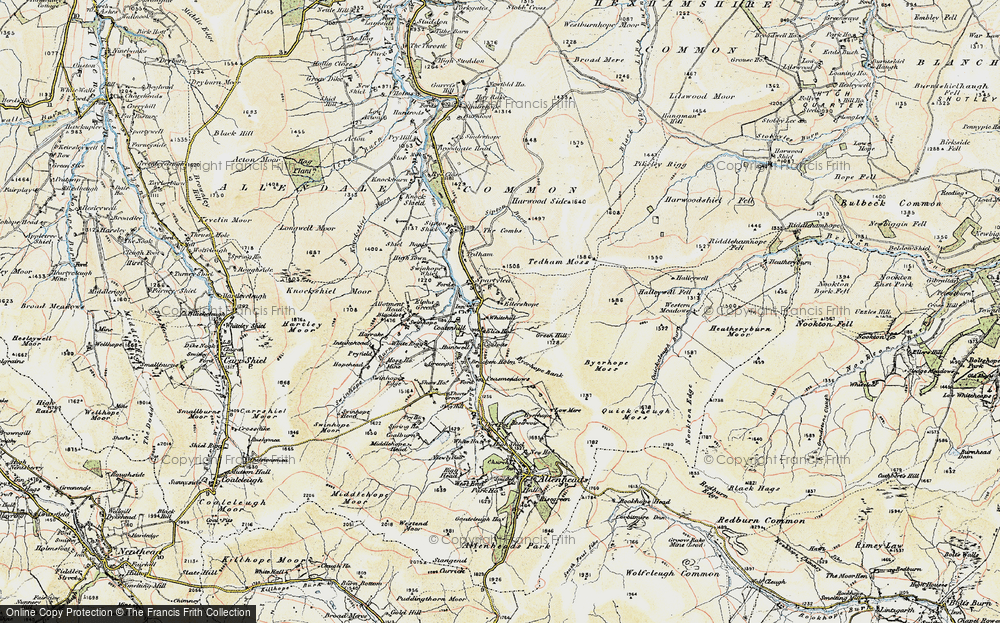 Old Map of Historic Map covering Blacklot in 1901-1904
