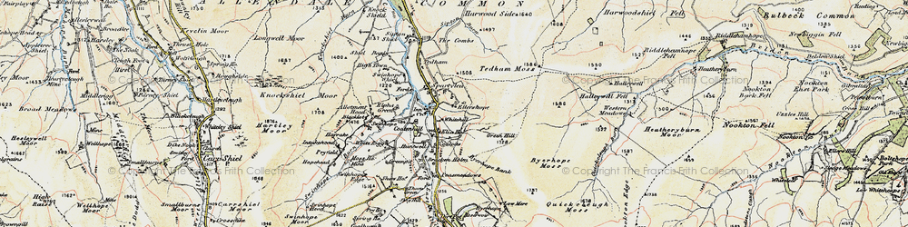 Old map of White Ridge in 1901-1904