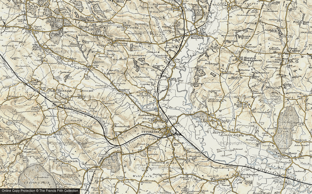 Old Map of Spath, 1902 in 1902