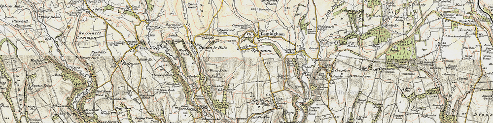 Old map of Wheat Ends in 1903-1904