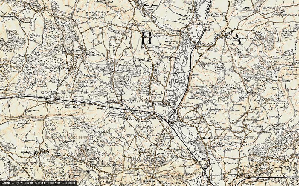 Old Map of Spearywell, 1897-1900 in 1897-1900