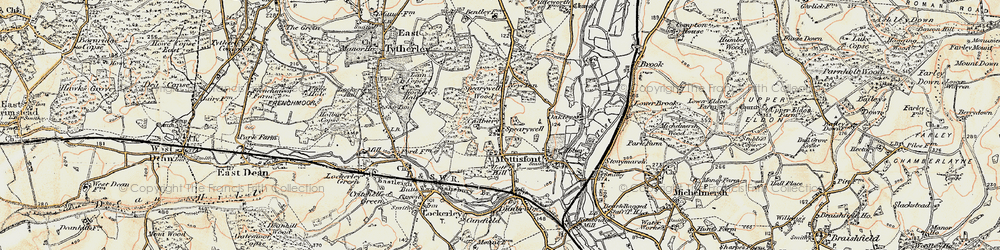 Old map of Spearywell in 1897-1900