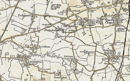 Old map of Speckington in 1899