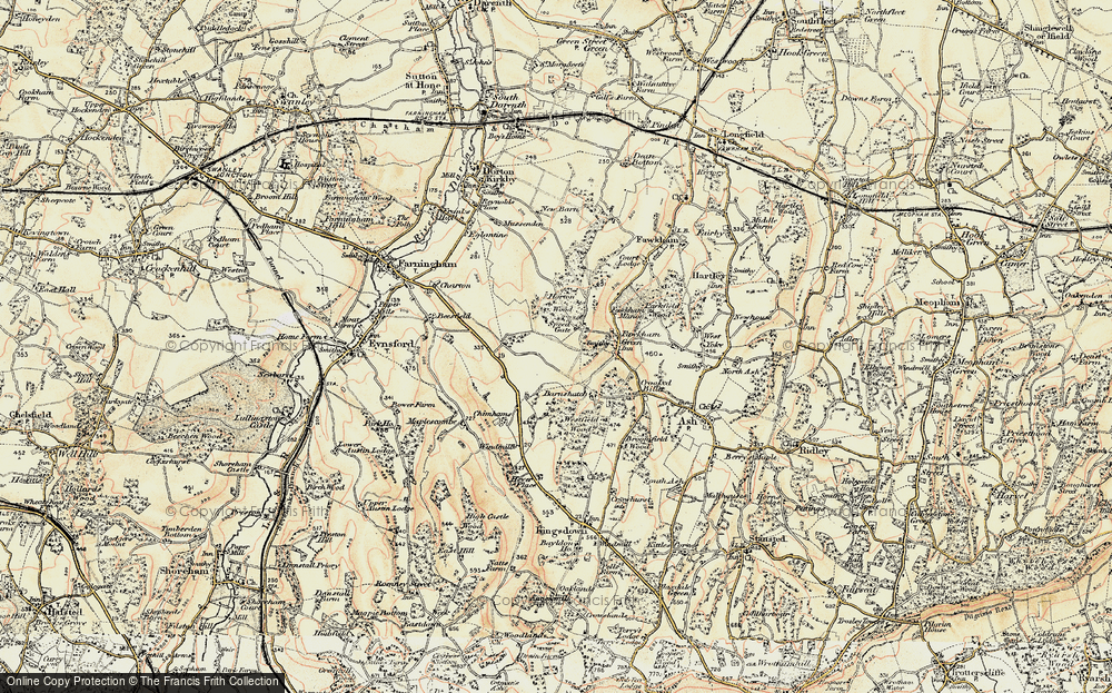 Old Map of Speed Gate, 1897-1898 in 1897-1898