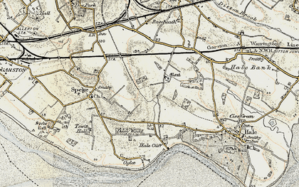 Old map of Speke in 1902-1903