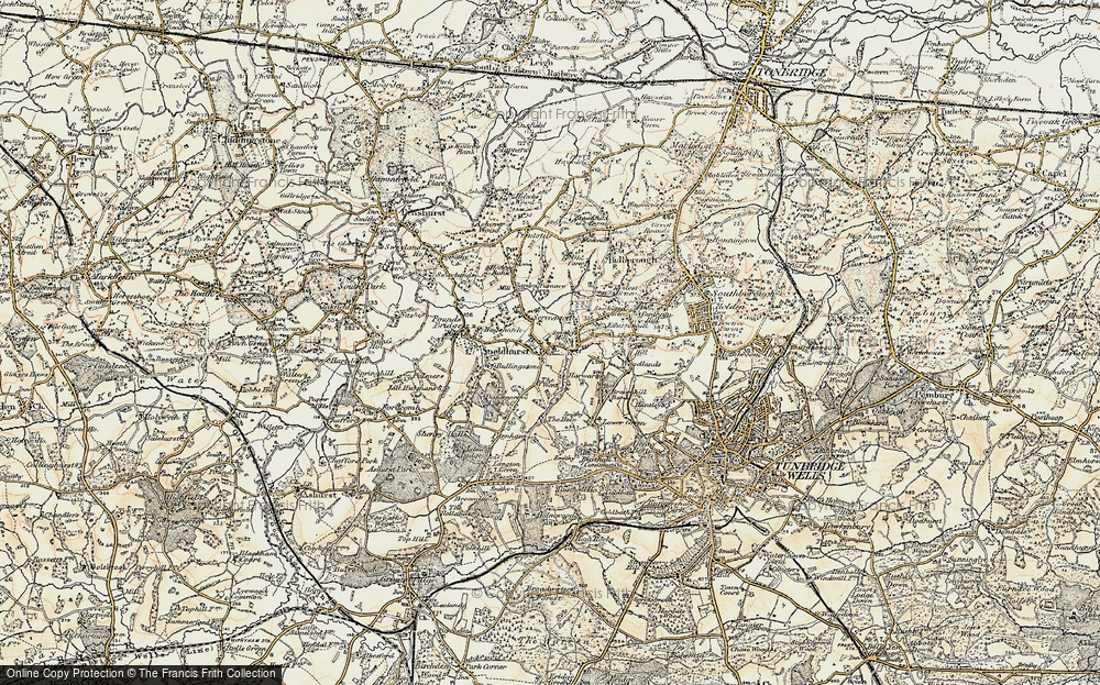 Old Map of Speldhurst, 1897-1898 in 1897-1898