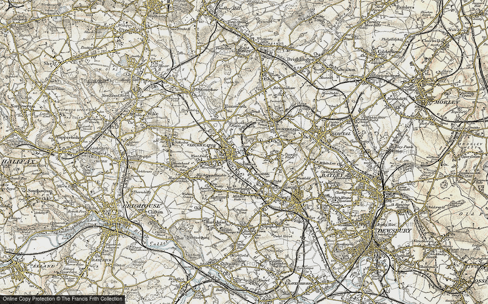 Old Map of Spen, 1903 in 1903