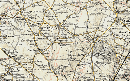 Old map of Spen Green in 1902-1903