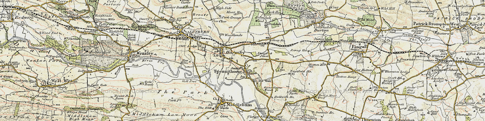 Old map of Willow Garth in 1904