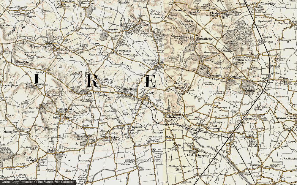 Old Map of Spilsby, 1902-1903 in 1902-1903