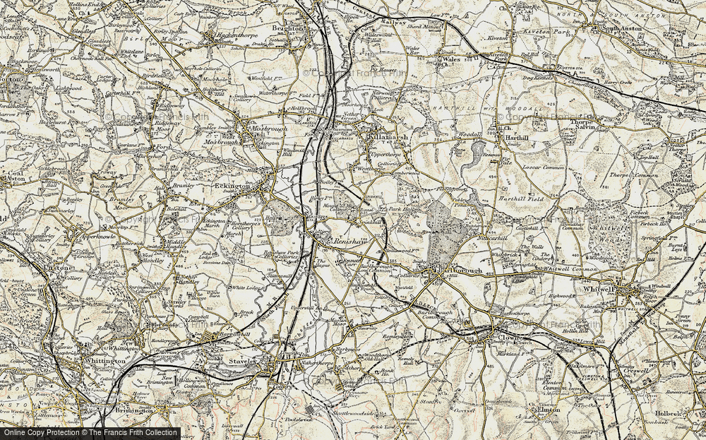 Old Map of Spinkhill, 1902-1903 in 1902-1903