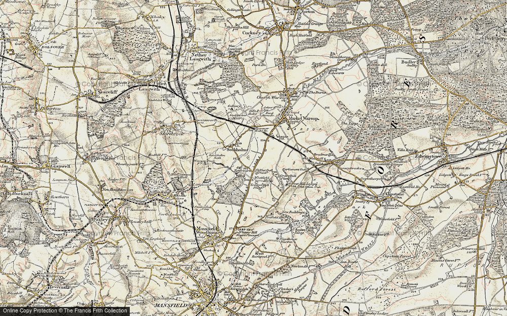 Old Map of Spion Kop, 1902-1903 in 1902-1903