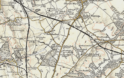 Old map of Spion Kop in 1902-1903