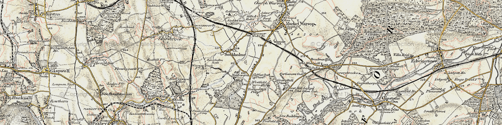 Old map of Spion Kop in 1902-1903