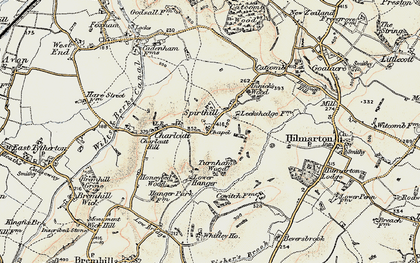 Old map of Spirthill in 1898-1899