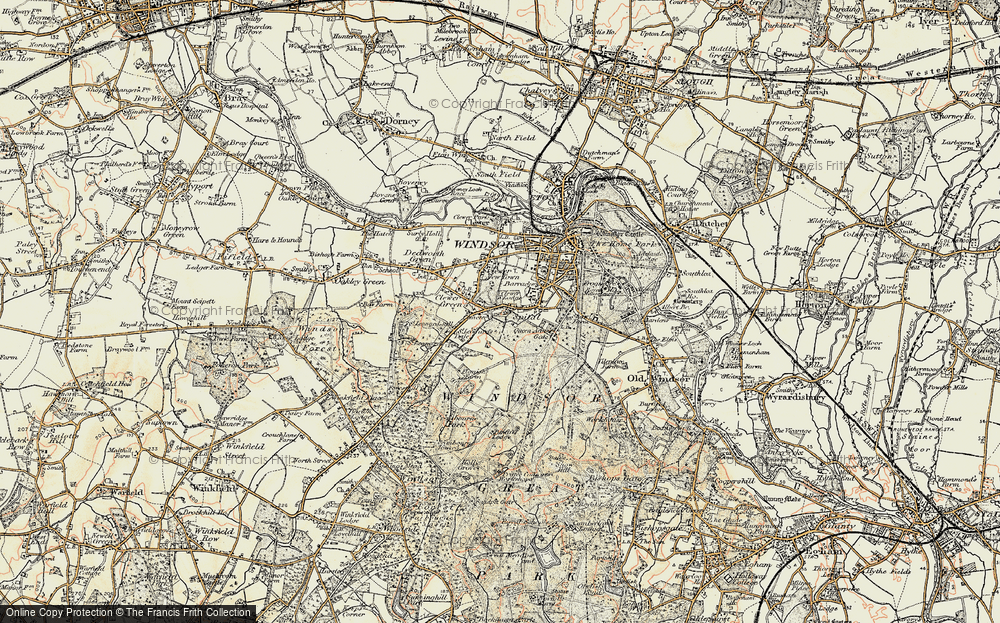 Old Map of Spital, 1897-1909 in 1897-1909