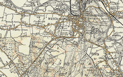 Old map of Spital in 1897-1909