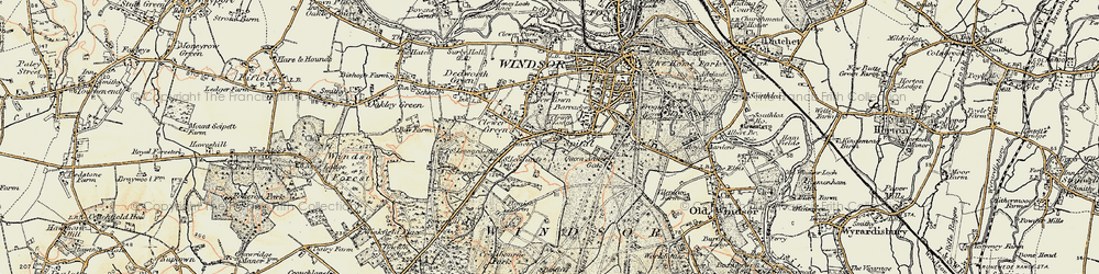 Old map of Spital in 1897-1909