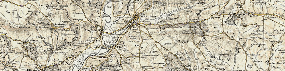 Old map of Spitalhill in 1902