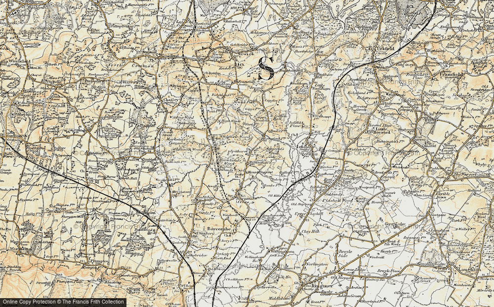 Old Map of Spithurst, 1898 in 1898