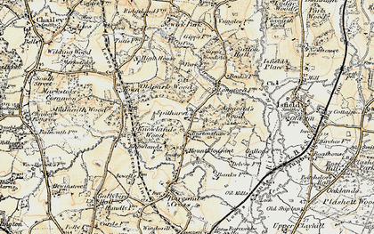 Old map of Spithurst in 1898