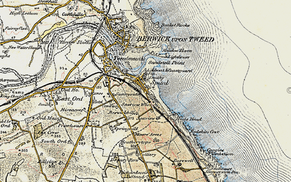 Old map of Spittal in 1901-1903