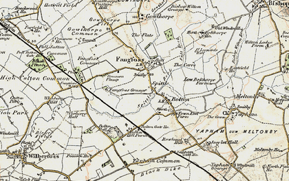 Old map of Spittal in 1903