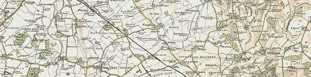Old map of Black Dike in 1903