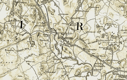 Old map of Spittal in 1905