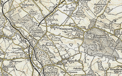 Old map of Spittal Houses in 1903