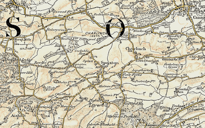 Old map of Splatt in 1898-1900
